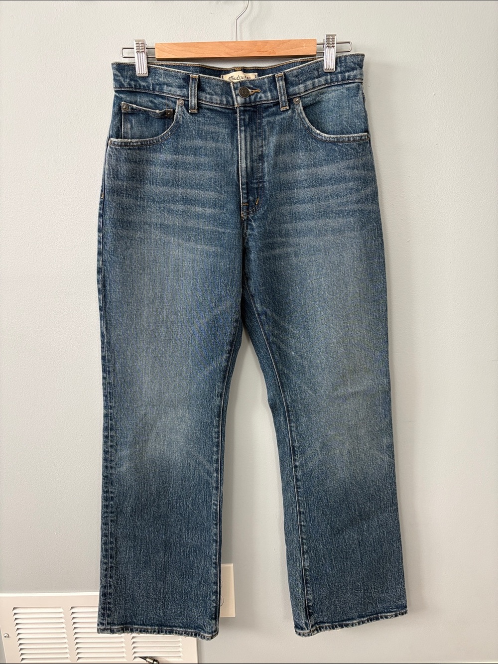 Madewell Women’s Relaxed Mid Rise Boot Cut Jeans